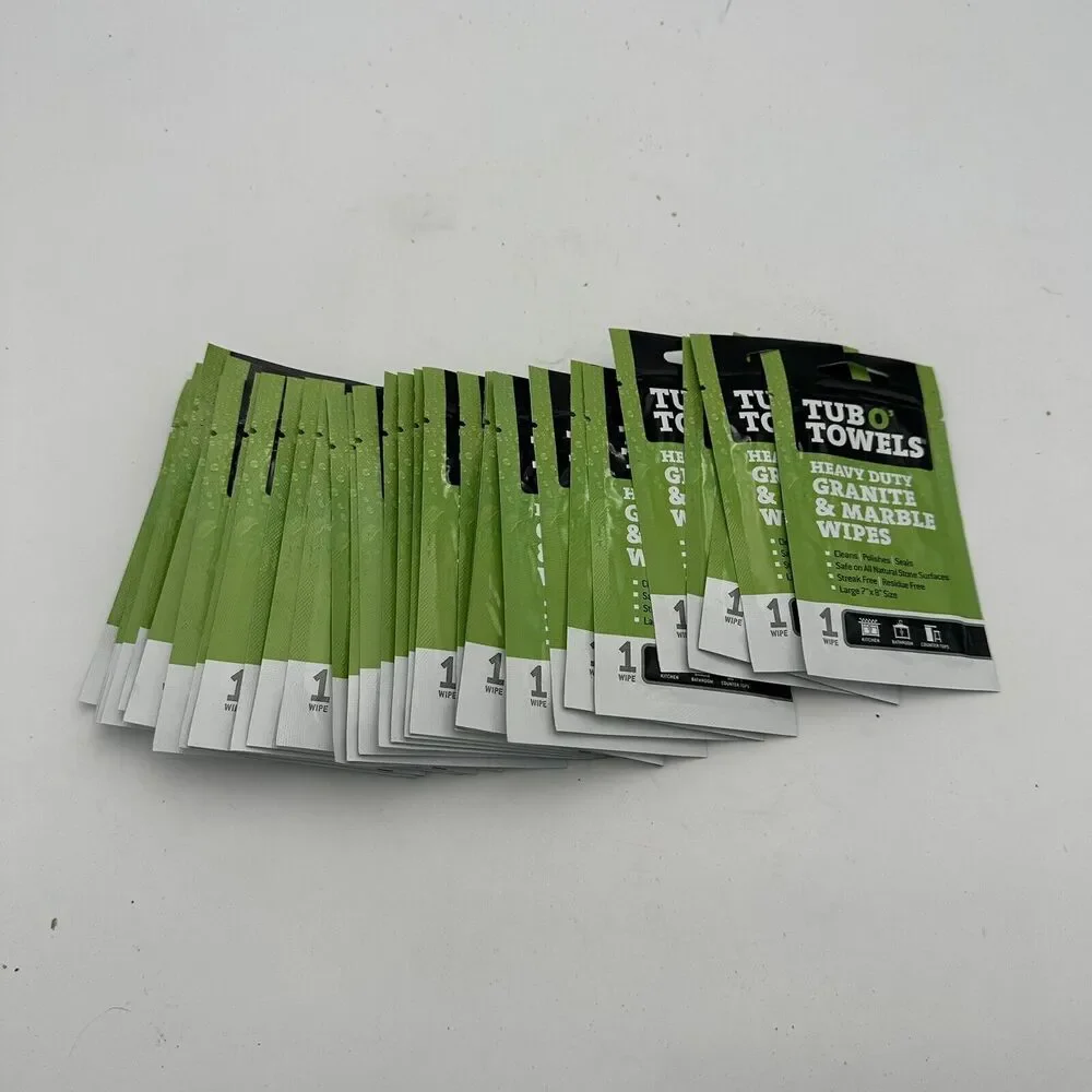 FedPro Tub O' Towels Granite and Marble Wipes 25 Single Use Packs